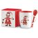 Taza con cuchara Claus Plata detalle 2