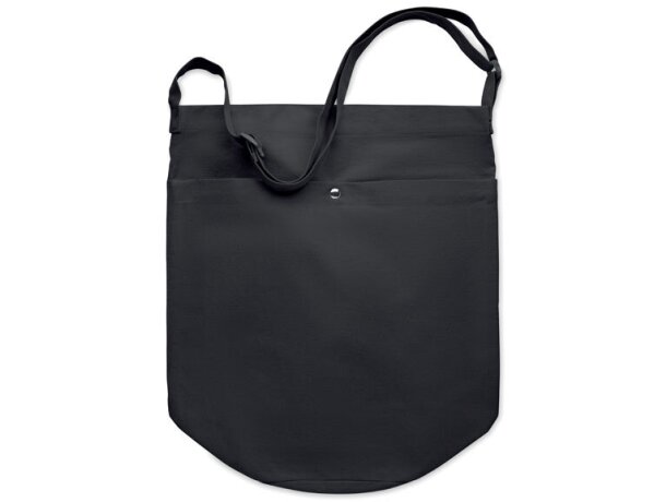 Bolsa bandolera canvas 270 gr Bimba Colour Negro detalle 2