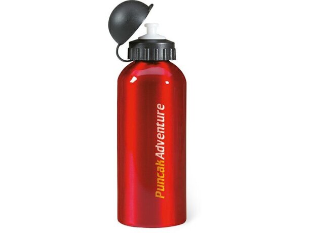 Bidón de agua personalizado de metal 600 ml personalizado rojo