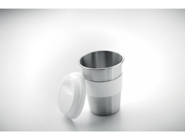 Vaso acero Irmug Blanco detalle 4