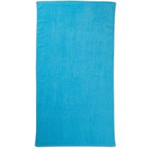 Toalla de playa en rizo de algodón personalizada azul Toalla de playa en rizo de algodón personalizada azul