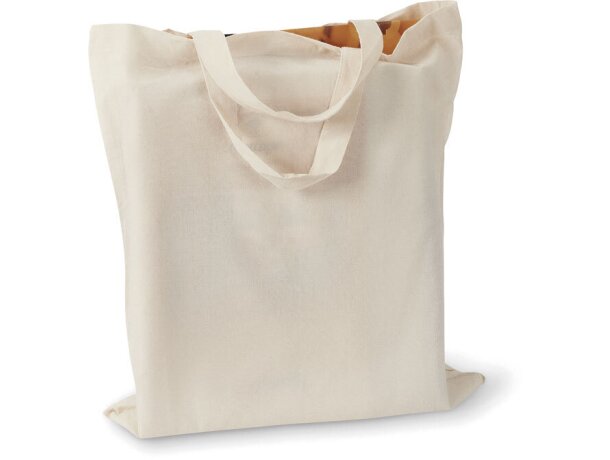 Bolsa de tela personalizada algodón 140 g/m2 Marketa + Beige detalle 1