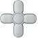Spinner Hub Plateado detalle 3