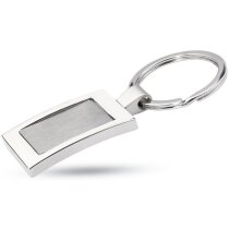Llavero de metal estilo clásico plateado brillante Llavero de metal estilo clásico plateado brillante