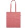 Bolsa de la compra 100% algodón asas largas 140 g/m2 Rojo detalle 3