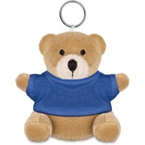 Llavero osito de peluche personalizado azul