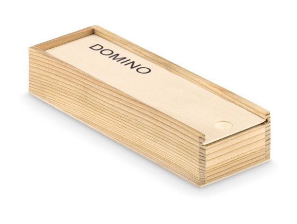 Dominó barato fichas negras Domino Madera detalle 2