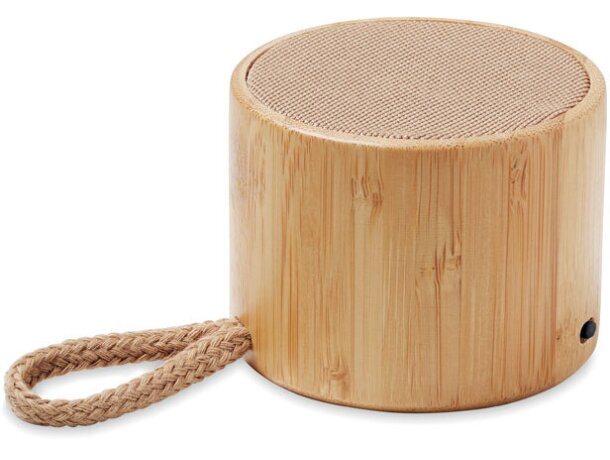 Altavoz promocional barato Cool Bluetooth bambú batería Madera detalle 3