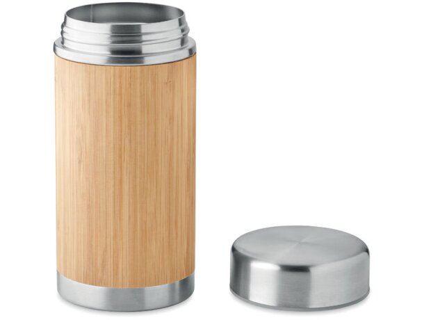 Tarro de almacenamiento en acero inoxidable Madera detalle 1