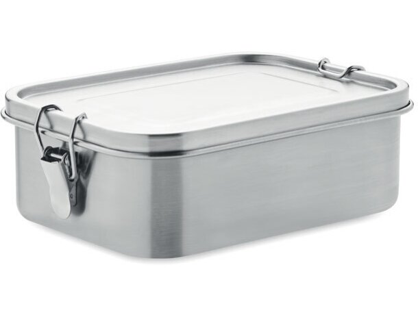 Fiambrera SAO acero inoxidable 1200ml cierre hermético seguro Plateado mate detalle 6