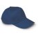 Gorra básica fabricada en algodón liso azul grabada