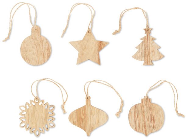 Adornos navideños de madera chriset hechos a mano con amor Madera detalle 6