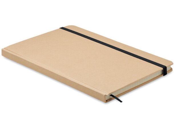 Libreta Everwrite A5 barato tapa rígida reciclada banda elástica Blanco detalle 5