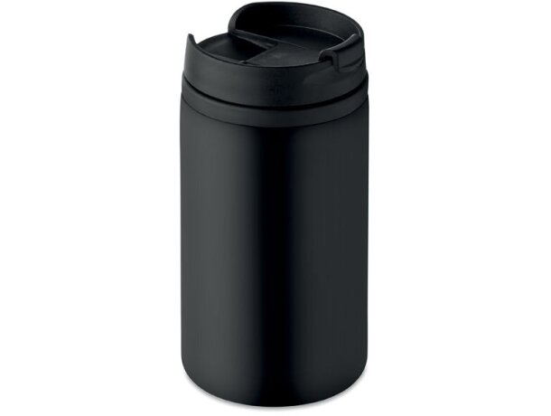 Vaso térmico antifugas acero inoxidable 250ml Falun Negro detalle 1