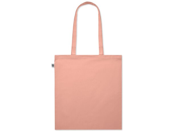 Bolsa algodón asas largas orgánico 180 g/m2 Onel Naranja detalle 12