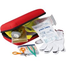Botiquín de primeros auxilios con piezas incluidas personalizado rojo Botiquín de primeros auxilios con piezas incluidas personalizado rojo