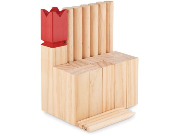 Juego de madera de pino King Madera detalle 4