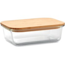 Fiambrera vidrio y tapa bambú Tundra Lunchbox