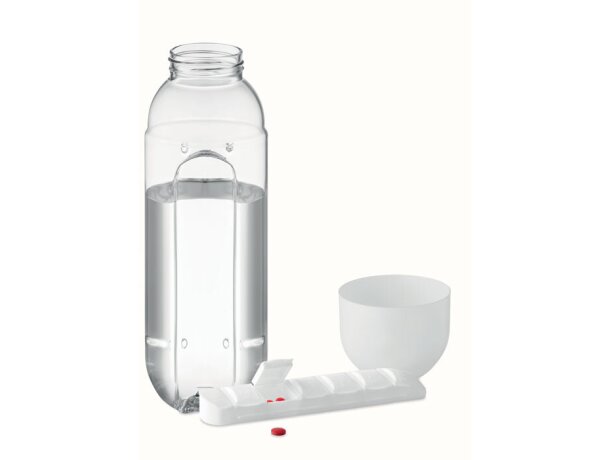 Botella Con Pastillero Blanco detalle 1