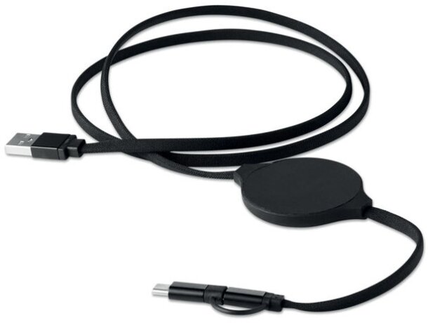 Cable 3 en 1 Wirepad Negro detalle 4