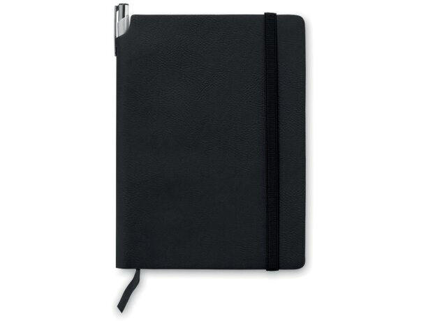 Libreta A5 Con Tapa Blanda Negro detalle 1