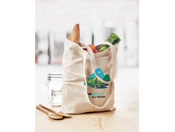 Bolsa compra canvas 270 gr/m² Rassa grabada