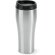 vaso termico con tapa personalizado plateado mate