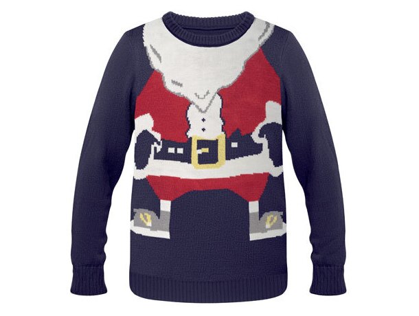 Jersey navideño Shimas acrílico con motivos festivos unisex Verde detalle 11