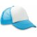 Gorra con rejilla trasera en colores combinados azul claro