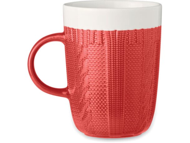 Taza cerámica 310 ml Knitty grabada