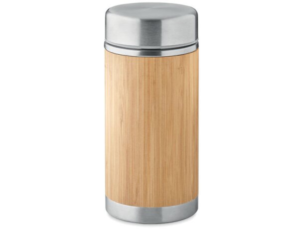 Tarro de almacenamiento en acero inoxidable Madera detalle 3