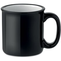 Taza cerámica vintage 240 ml con acabado retro logo