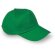 Gorra básica fabricada en algodón liso verde