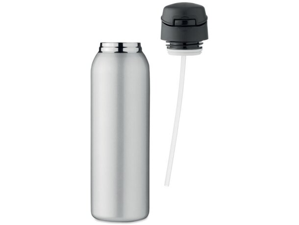 Botella térmica original acero inoxidable 580ml Louc Plateado mate detalle 8