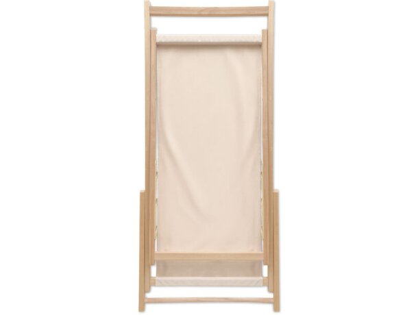 Silla de playa en madera Honopu Beige detalle 2