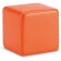 Antiestrés con forma de cubo de un color personalizado naranja