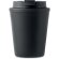 Vasos de plástico con tapa de pp reciclado 300ml Tridus Negro detalle 2