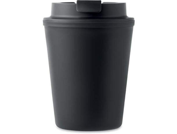 Vaso de PP reciclado 300 ml Tridus Negro detalle 2