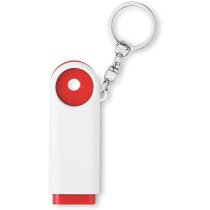 Llavero con ficha y linterna led personalizado Llavero con ficha y linterna led personalizado