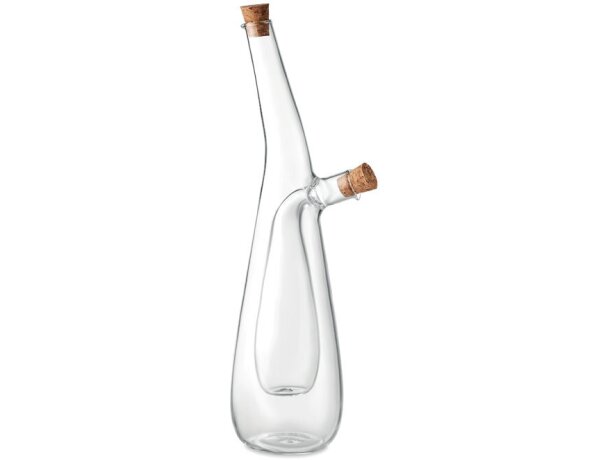 Aceitera vinagrera Barretin dual borosilicato tapón corcho Violeta detalle 5