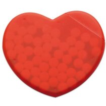 Caja de caramelos con forma de corazón roja Caja de caramelos con forma de corazón roja