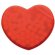 Caja de caramelos con forma de corazón roja