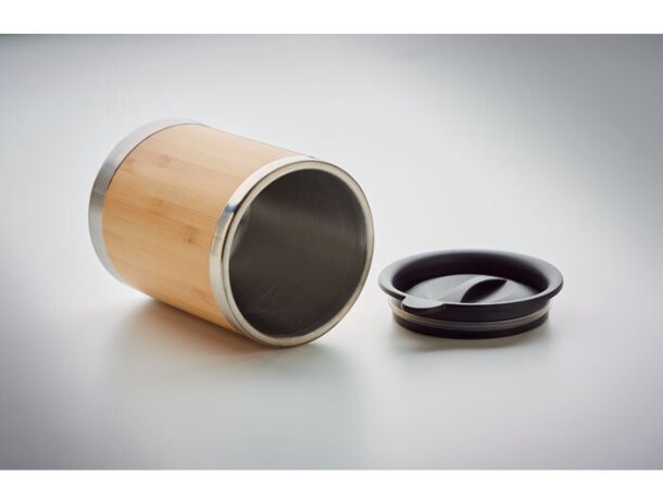 Vaso de acero inox. Lokka Madera detalle 5