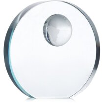 Trofeo Mondal cristal con globo terráqueo grabado