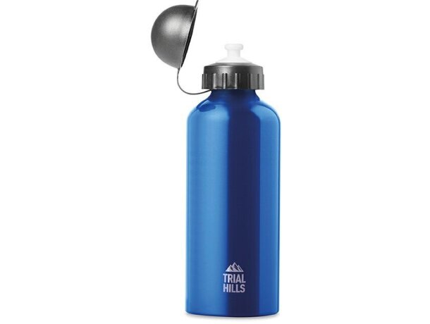 Bidón de agua personalizado de metal 600 ml personalizado azul