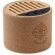 Altavoz con luz led de corcho Round + Beige detalle 2