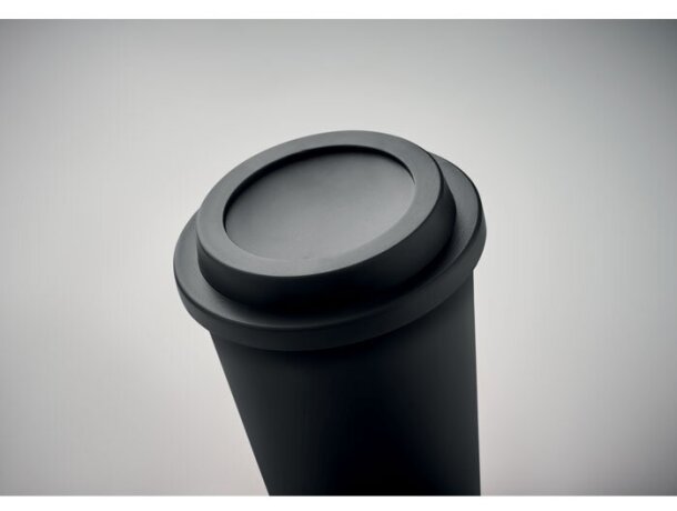 Vaso de doble pared PP 300 ml Sora Negro detalle 4