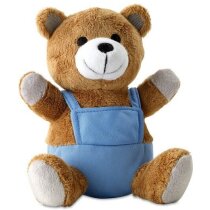 Muñeco oso de peluche personalizado azul