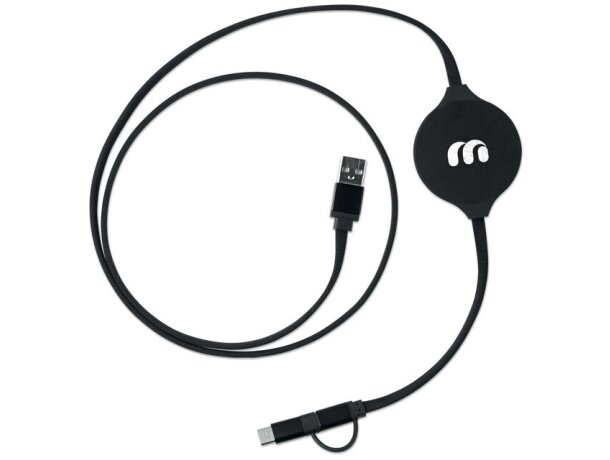 Cable 3 en 1 Wirepad Negro detalle 3
