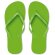 Chanclas de playa con tiras de pvc personalizada verde lima